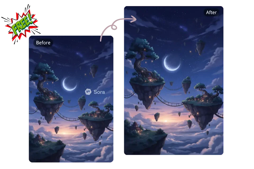 고품질 워터마크 제거